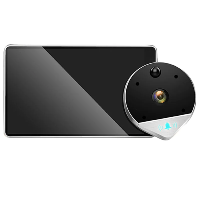 

4.3 Inch Monitor Wifi Smart Peephole Video Doorbell Hd 960P Camera Night Vision Pir Motion Detection App Control For Ios Andro