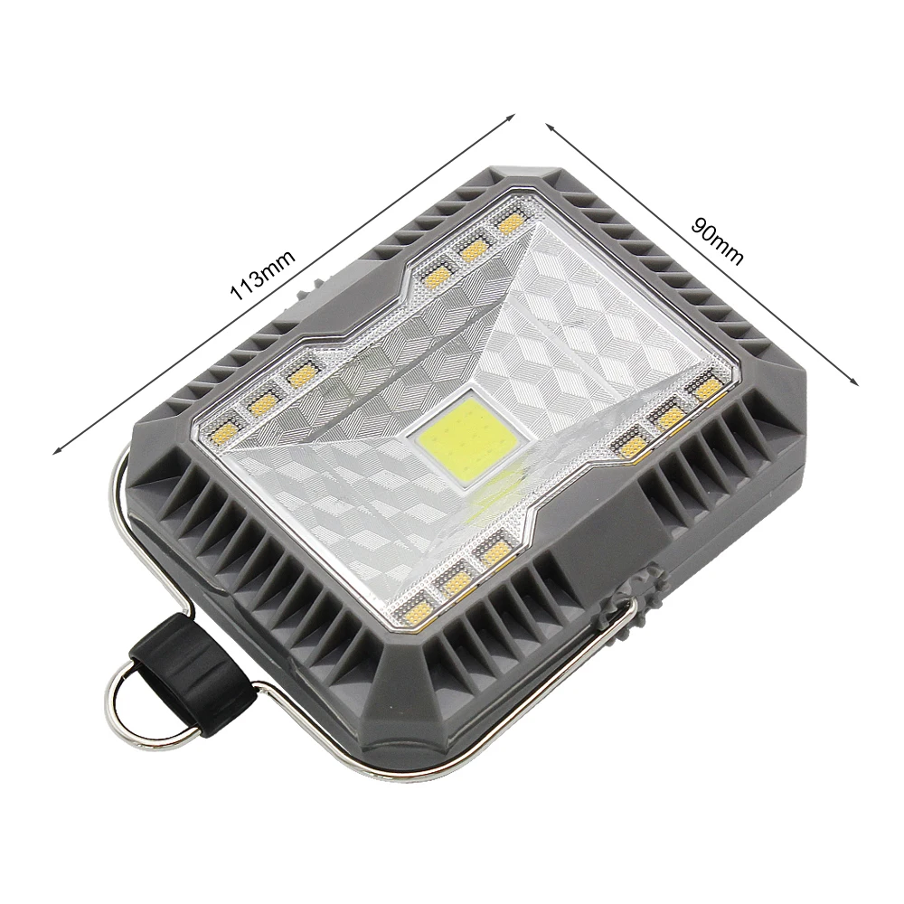 1 шт. переносной уличный фонарь солнечный COB Светодиодный свет 3 режима USB Перезаряжаемый подвесной ночник для похода кемпинга палатки рыбалки