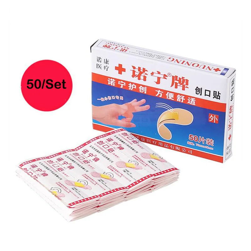 

100pcs Health Care Band Aid Disposable Medical Adhesive Bandage First Aid Wound Plaster Patch Finger Protector Brace Support