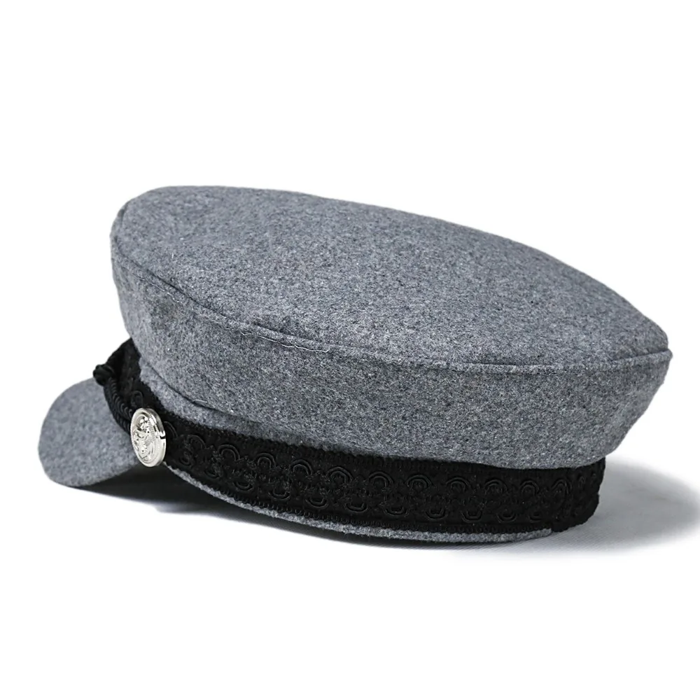 Новинка! Стильная осенне-зимняя винтажная Шерстяная кепка с козырьком в стиле милитари для женщин, плоская кепка в английском стиле