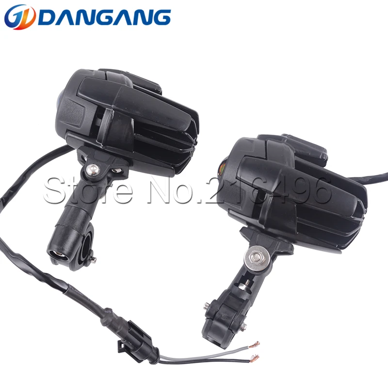 2019 spot beam LED Auxiliary Fog Light for Universal Motorcycle Driving Lamp 60W For BMW R1200GS/AD - 32979183417