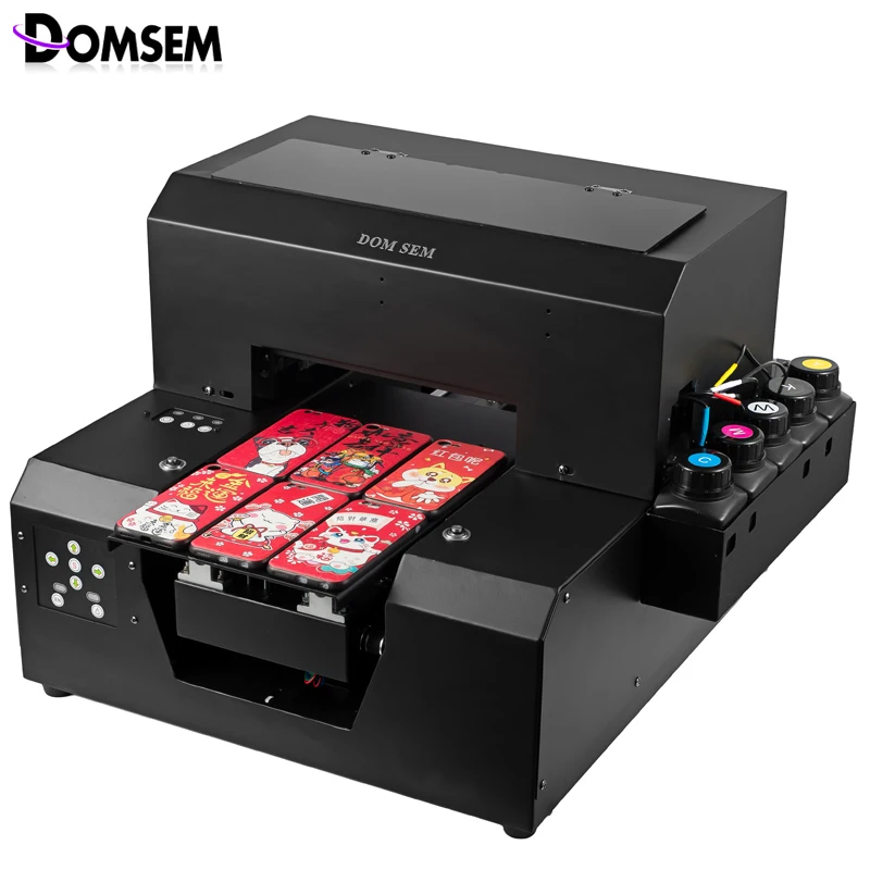 

A4 Digital Flatbed impressora photo Inkjet printer uv sublimation t shirt Cell Phone case printing machine with Epson printhead