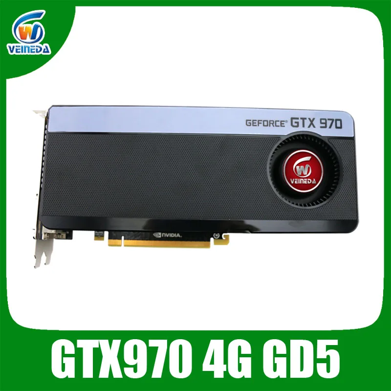 Original nVIDIA Geforce Chipset video graphics card GTX970 4GB GDDR5 256Bit card Stronger than GTX950,960,GTX1050