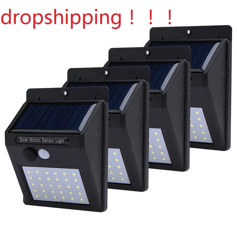 

Solar Power Lights 1/2/3/4Pcs 20LED 30LED PIR Motion Sensor Light Outdoor Waterproof Wall Night Lamp for Garden Lamp