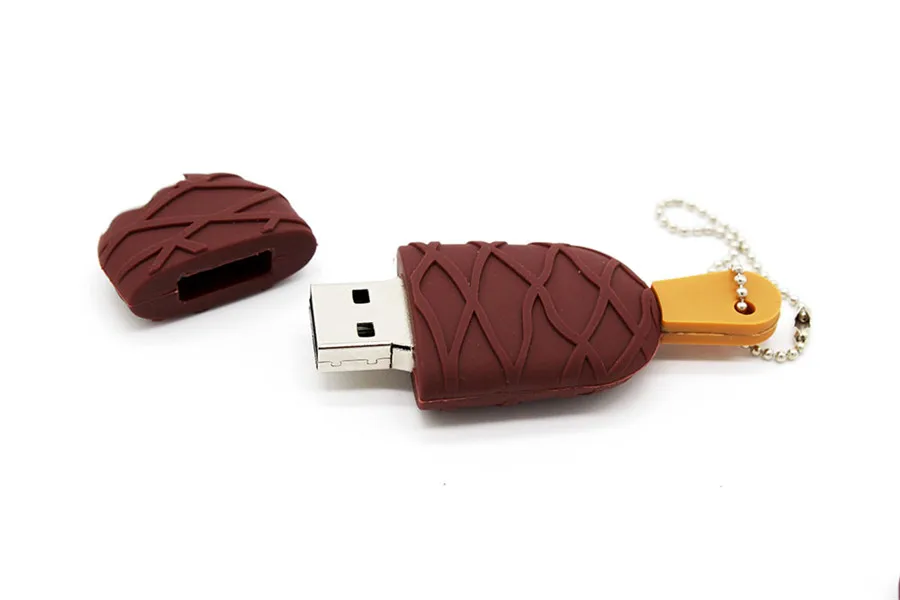 BiNFUL мультфильм USB в виде мороженого флеш-накопитель дешевые флеш-накопитель 4 ГБ 8 ГБ оперативной памяти, 16 Гб встроенной памяти, USB флеш-накопитель 128 ГБ оперативной памяти, 32 Гб встроенной памяти, 64 ГБ флэш-накопитель U диск творческого USB флэш-накопители