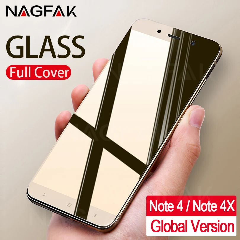 NAGFAK المضادة للخدش 0.26 ملليمتر الزجاج المقسى ل Xiaomi Redmi ملاحظة 4 ملاحظة 4x شاشة حامي Note4 النسخة العالمية واقية الزجاج