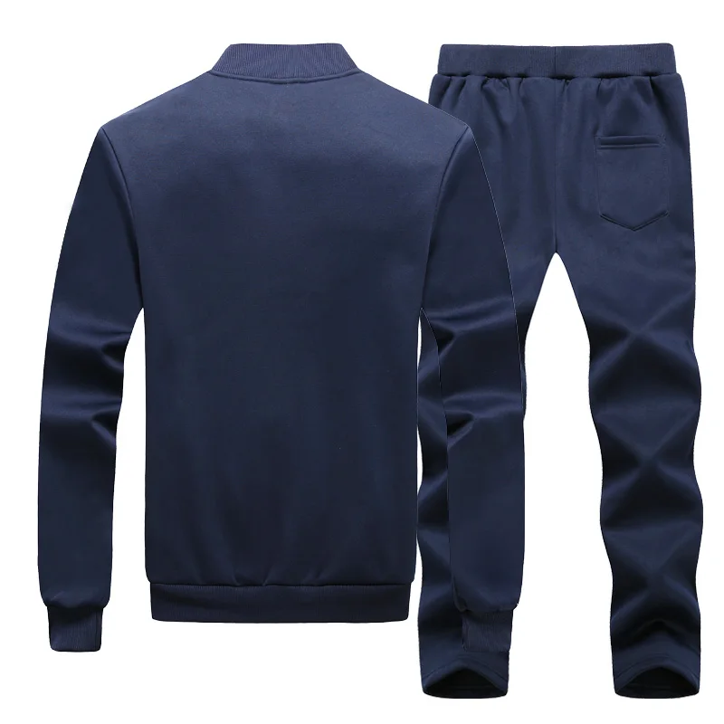 Black Friday TIEPUS Men Sets Fashion Autumn Spring Sporting Suit Sweatshirt+Sweatpant Tracksuit Men`s sportswear Clothing 2 Pieces Sets