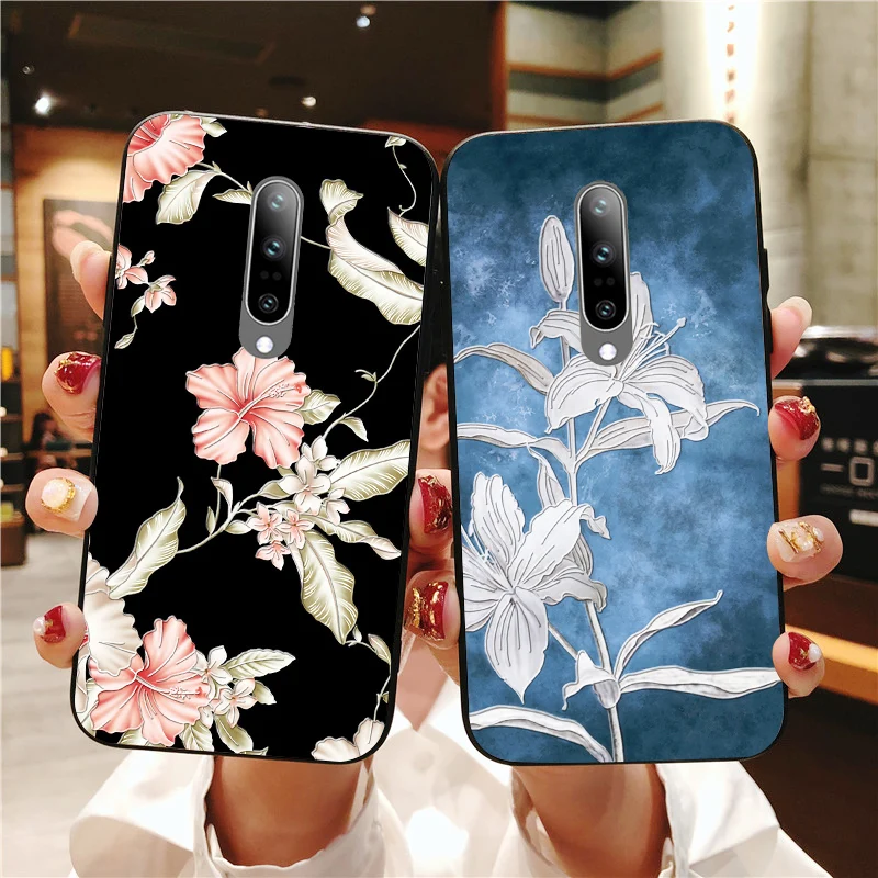 

Luxury Girl 3D Silicone Case For Oneplus 3 3T 1+ 5 5T One plus 6 T 6T Shockproof Flower Phone Case For Oneplus 7 Pro 7Pro