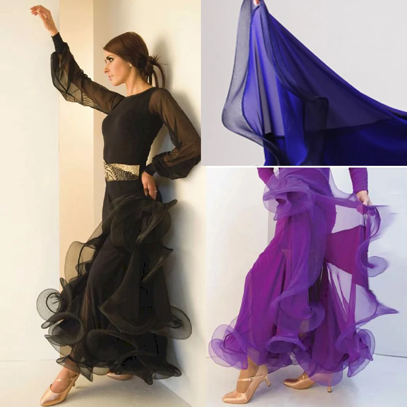 Adult dance skirt flamenco skirts for latin dance women long skirt