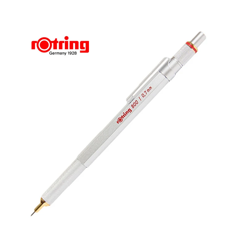 Rotring 800 0,5/0,7 мм металлический механический карандаш черный/серебристый автоматический карандаш для рисования пишущий карандаш