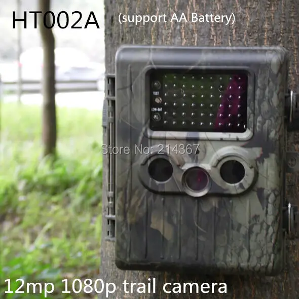 HT002A 1080р камуфляж наблюдения за дикой видеокамер Инфракрасный Trail камеры бесплатно shippping