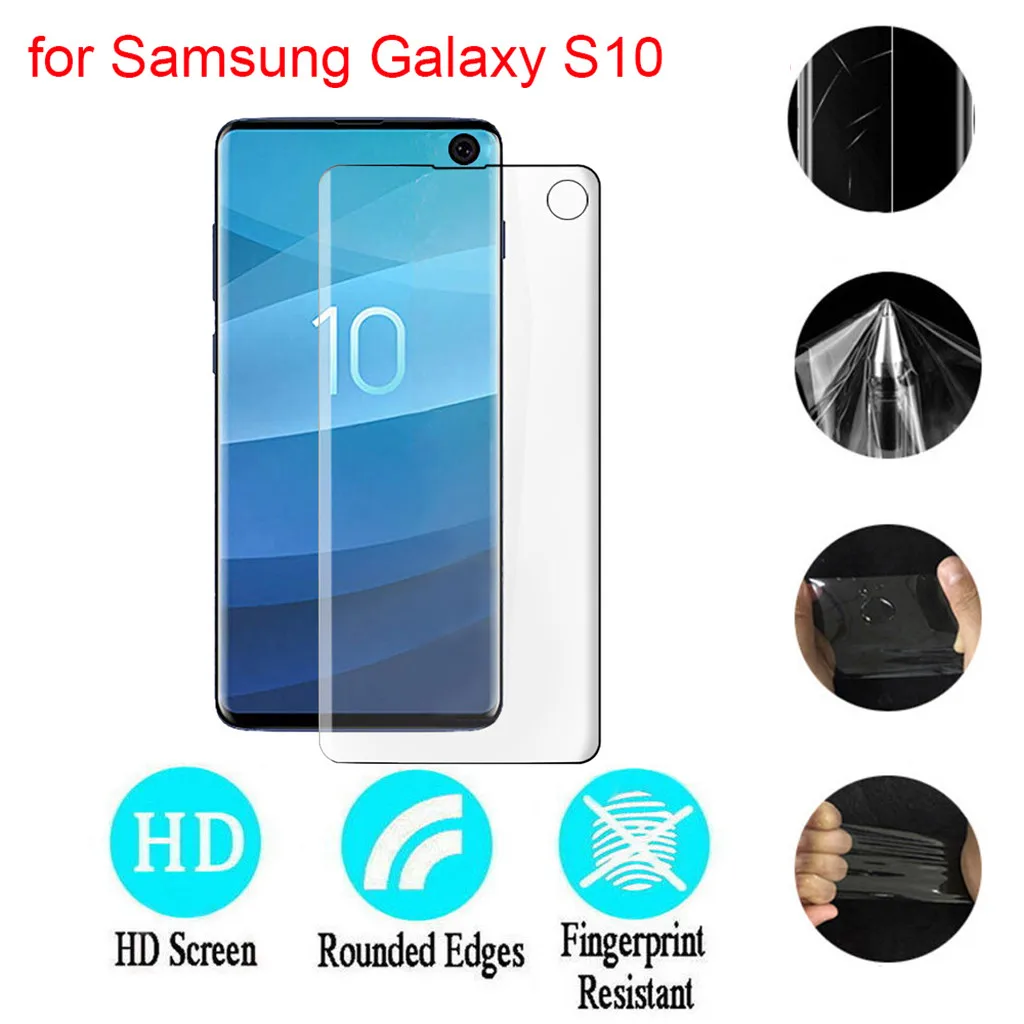 

Soft TPU Cover Screen Film Protector For Samsung Galaxy S10 6.1 inch