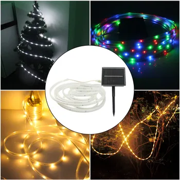 

2020 New Solar LED Strip Light 100LED Outdoor Lawn Romantic Decoration Fairy Light Strip Drop Shipping