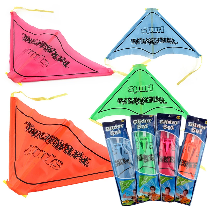 

Funny Colorful DIY Kite Assembling Hand Launch Glider Set Interact Kite Flying Entertainment Toys for Childs Gift Outdoor Sports