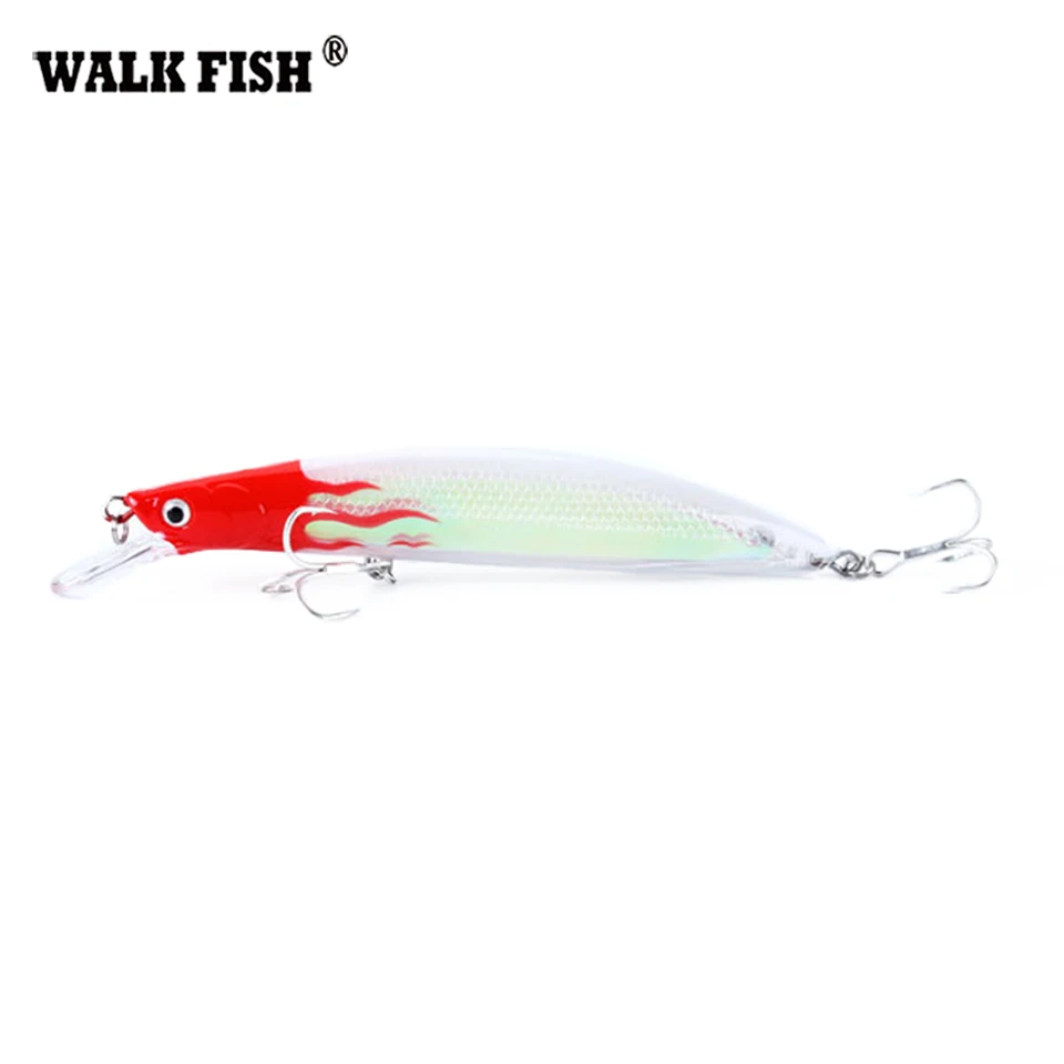 Walk Fish 1 шт. 14 см 22 г Лазерная рыболовная приманка гольян твердая приманка 2# рыболовные Крючки рыболовные снасти приманка 3D глаза 0,5-2 м Pesca