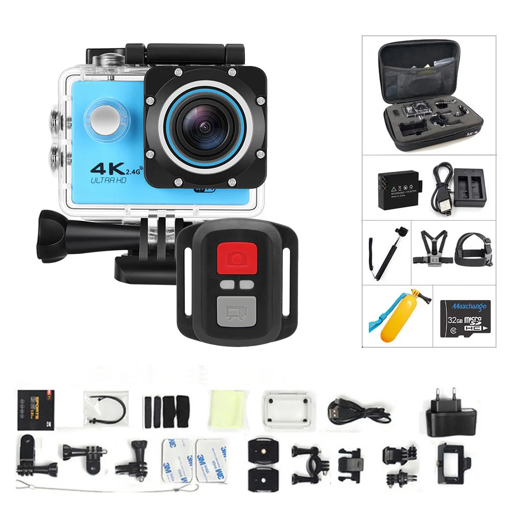 Original Action Camera Ultra HD 4K 1080P WiFi Remote Control Sports Video Camcorder DVR DV go Waterproof pro | Электроника
