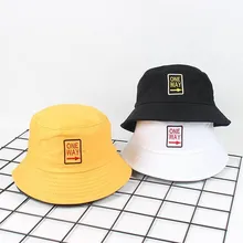 Хлопок в одну сторону письмо панамка с вышивкой Рыбацкая шляпа на открытом воздухе Дорожная шляпа складная шляпы от солнца для мужчин и женщин 551