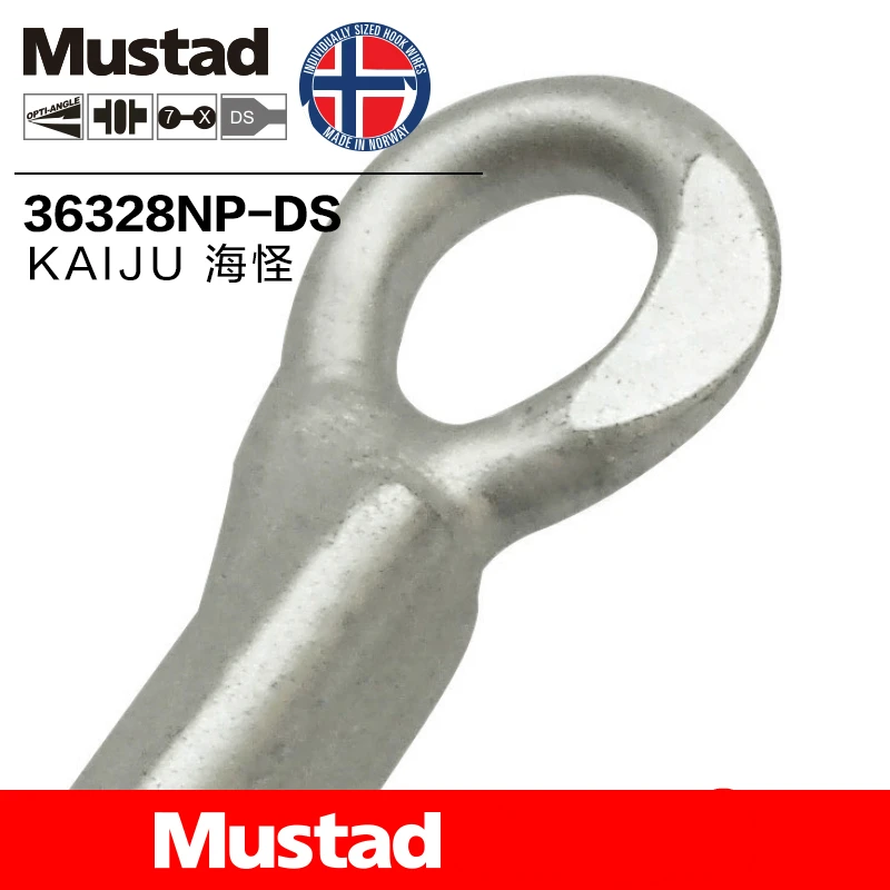 Mustad рыболовный крючок из высокоуглеродистой стали, крючок с колючей рукояткой, 7X, крепкий, 3 якоря, тройные Крючки, 3/0-7/0, океанские рыболовные аксессуары