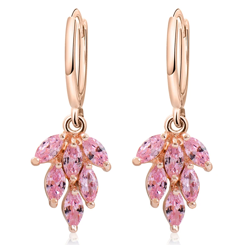 

SHUANGR Handmade Multicolor Grape Dangle Earrings Cubic Zirconia Earrings for Women Charm Lovely Earrings Fashion Jewelry