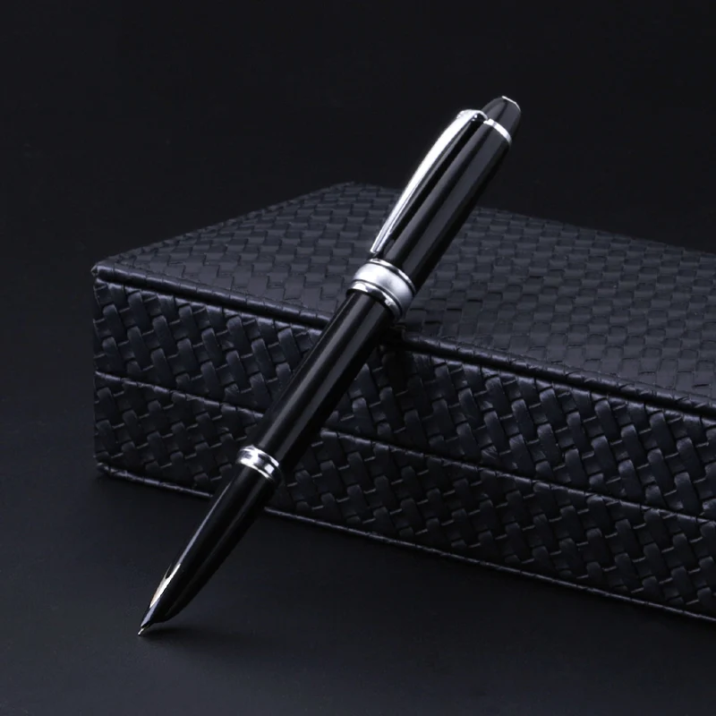 High end Fountain Pen 14k Gold Hooded Nib 0.5mm Ink Pens Luxury Metal