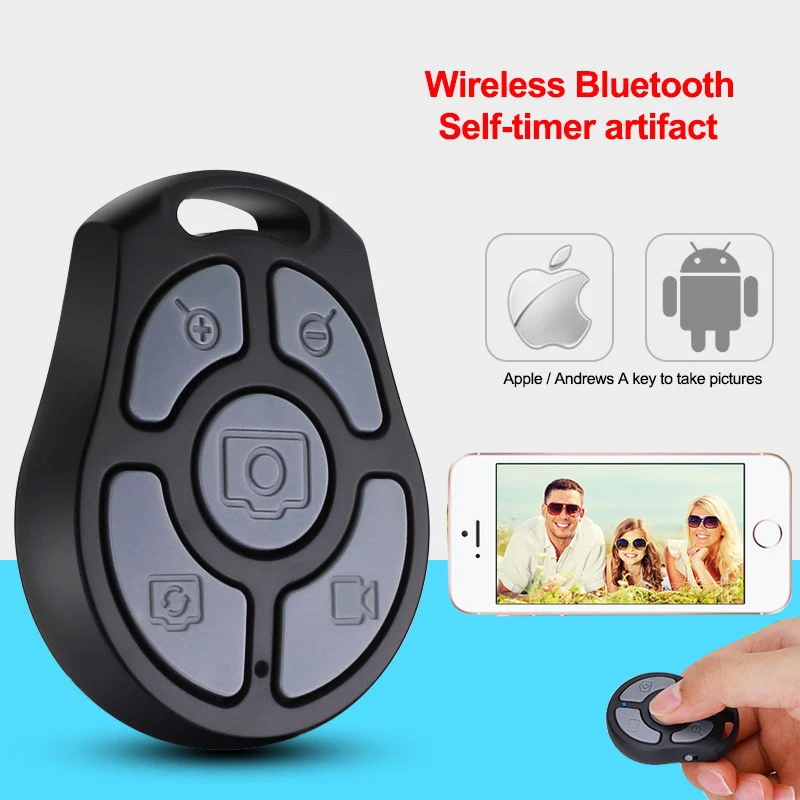 Wireless Remote Shutter For IOS Android Bluetooth Camera Phone Monopod
