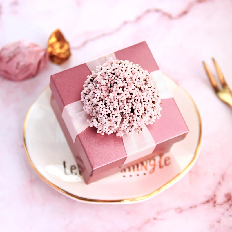 

10pcs/set tinplate candy box wedding pink candy box wedding gift box wedding candy box handmade products