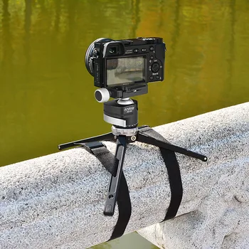 

Andoer Table Desktop Mini Travel Tripod with Panoramic Ball Head Quick Release Plate 360° Rotating Photographic Bracket Holder
