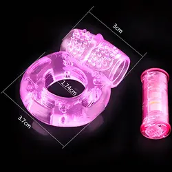 Цвет случайный Волк Кольцо Вибратор для секса игрушки желе вибрирующие эротические Регулируемая взрослых игрушечные инструменты