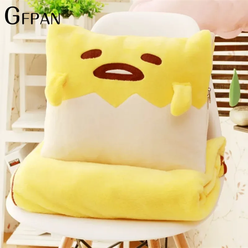 

Gudetama Lazy Egg Egg jun Egg Yolk Brother Large Doll Pillow Stuffed Baby Sleeping Toy Flannel blanket Good texture Best Gift