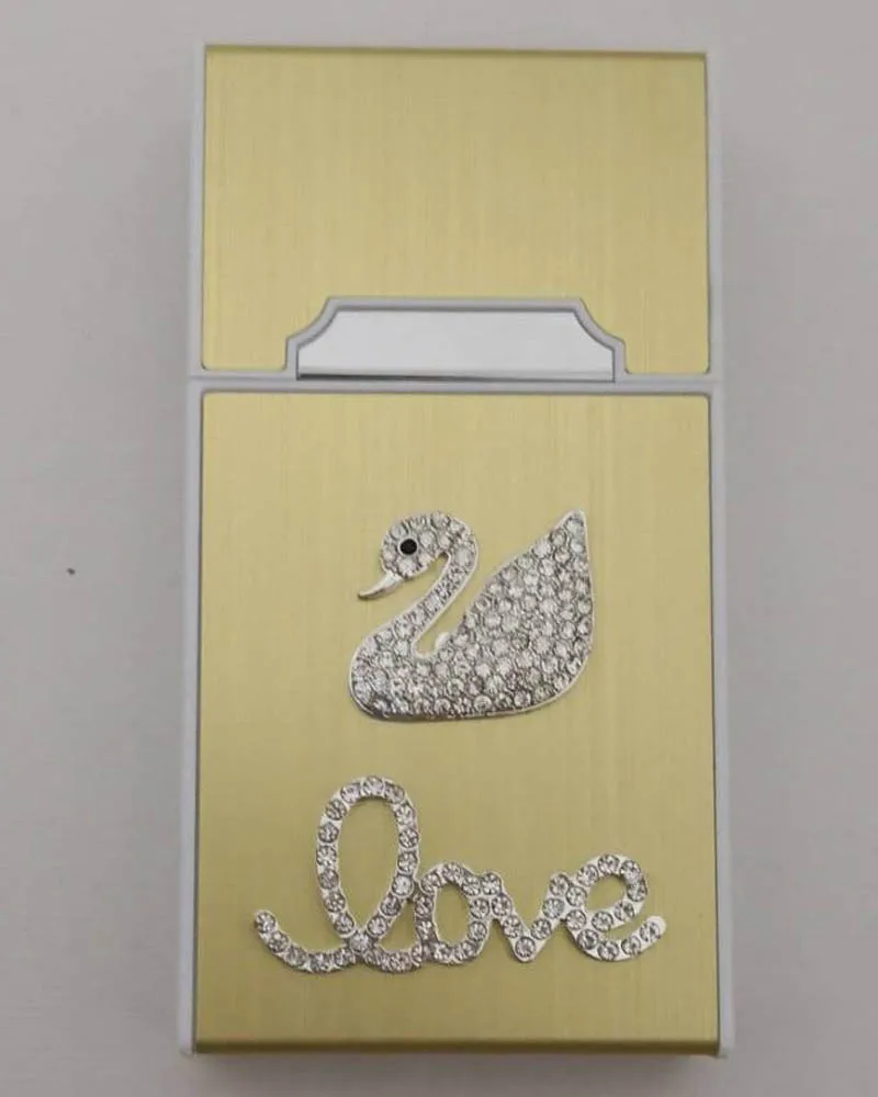 

USB lighter cigarette case for 20PCS 100mm long cigarettes pack