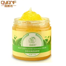 QYF массажный крем для ухода за ногами, пилинг, отшелушивающий, отбеливающий, Увлажняющий Спа для ног, уход за кожей, красивый крем для ног