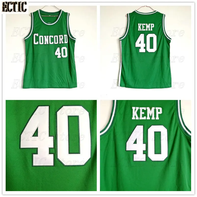 2018 ECTIC Cheap Shawn Kemp 40 Concord High School Minutemen Away