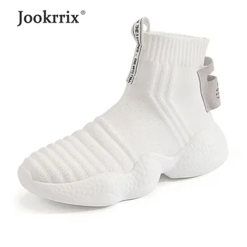 

Jookrrix 2019 Women Comfortable Platform Shoes Fashion Lady Casual Chunky Sneakers Girls Increased Wedges High Thick Sole