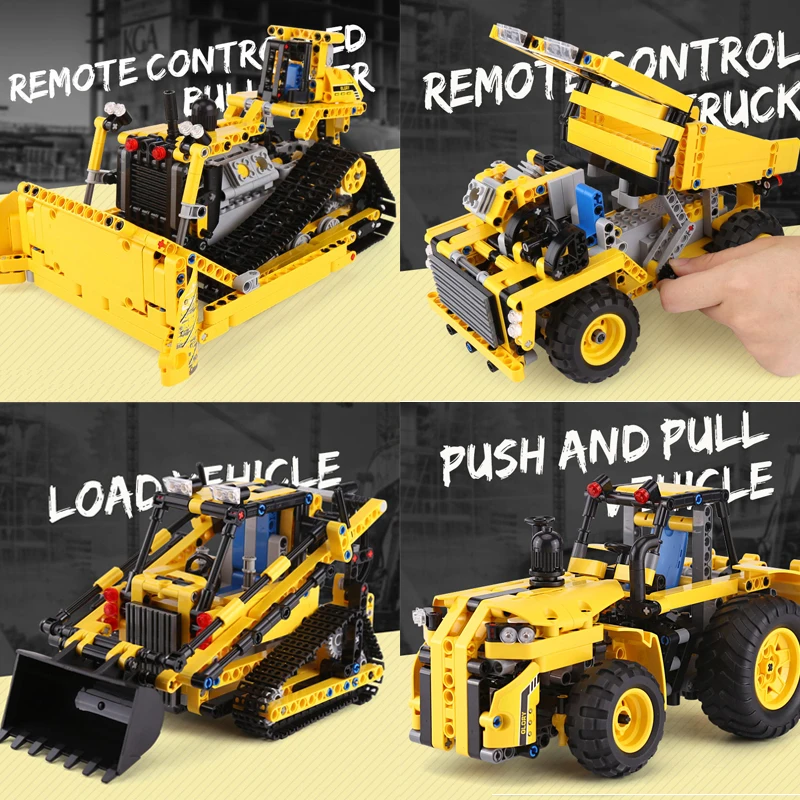 

Remote Control Crawl Dozer Tank Batmobile Robot Car Truck Yeshin 13020 Technic Building Blocks Brick LegoINGlys 76112 07111