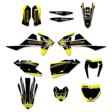 Rockstar Graphics Decals Stickers Custom Number For KTM 125 250 300 350 450 EXC EXCF XCW XC XCF 2017 2018 2019 SX SXF 2016-2018 motorcycle graphics stickers decals for ktm sxf mxc xc sx exc 125 200 250 300 350 400 450 525 2005 2006 2007