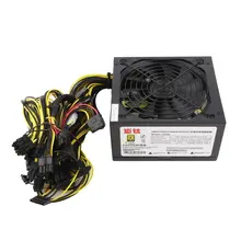 1600W Power Supply For 6GPU Eth Rig Ethereum Coin Mining Miner Dedicated 90 Gold High Efficiency Stable Performance 1600w mining power supply for 6 gpu eth rig ethereum crypto coin miner antminer high quality computer power supply for btc