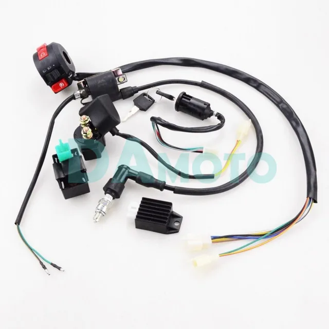 full electrics wiring harness cdi coil 110cc 125cc atv quad bike Quad Drum Harness full electrics wiring harness cdi coil 110cc 125cc atv quad bike buggy gokart