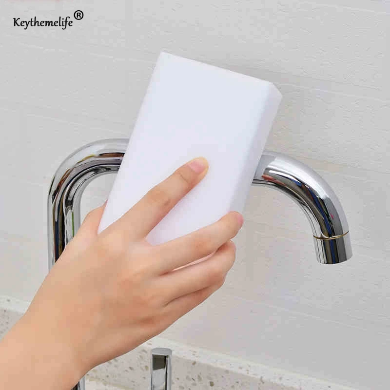 

Keythemelife 30pcs/lot Multifunctional White Magic Sponge Eraser Melamine Cleaner Kitchen Bathroom Cleaning Tools Nano Sponge A