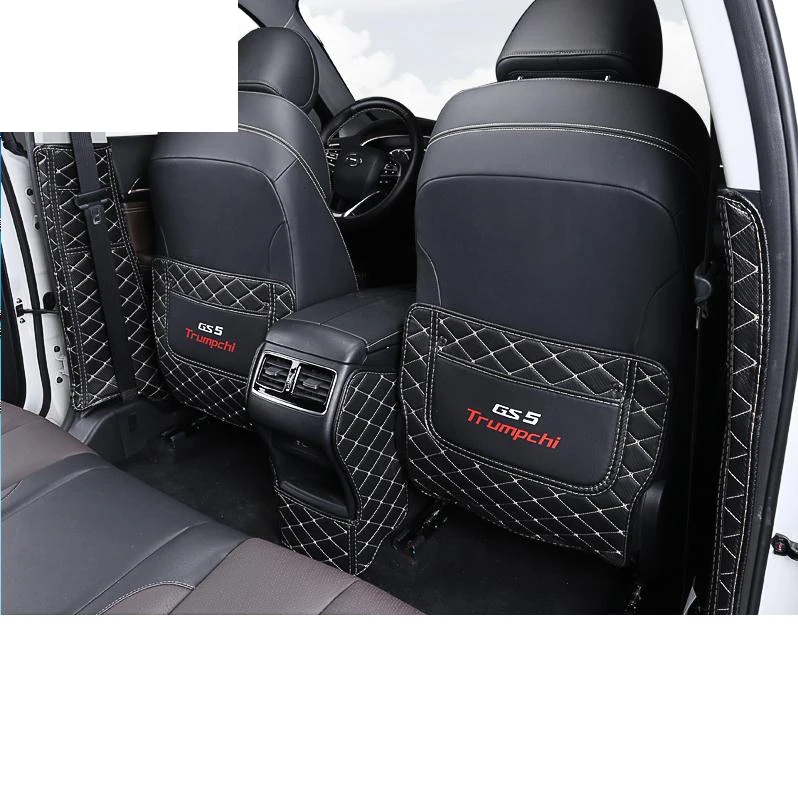 

Lsrtw2017 Leather Car Rear Seat Armrest Box B Column Anti-kick Mat for Trumpchi Gs5 2012 2013 2014 2015 2016 2017 2018 2019 2020