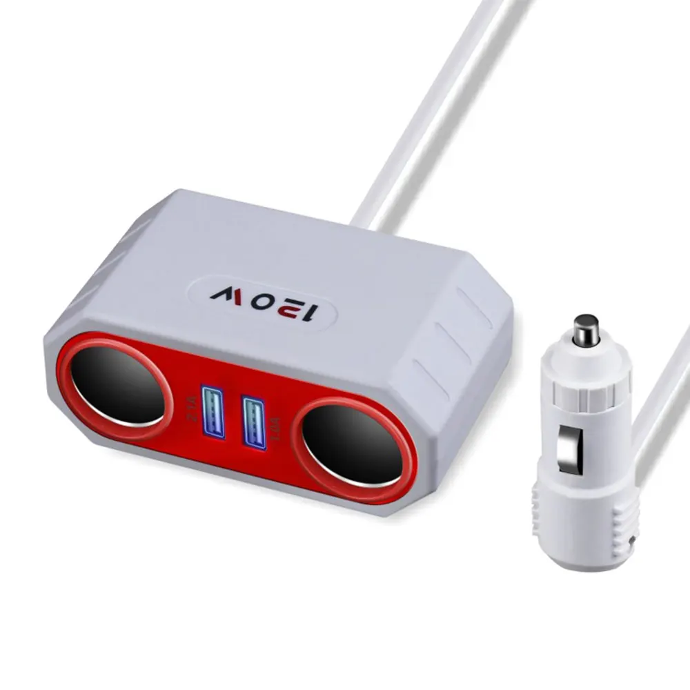 Прикуриватели розетки Dual USB адаптер зарядное устройство для автомобиля оригинальный мощность Plug авто зарядное устройство Универсальный