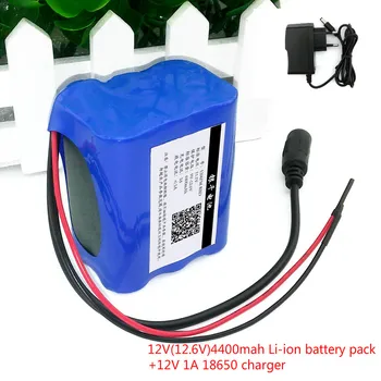 

12 B 4.4 AH 4400 mAh 18650 12.6 V + PCB; Lithium Battery Batteries Protection + 12V1A chagrer (EU / US)