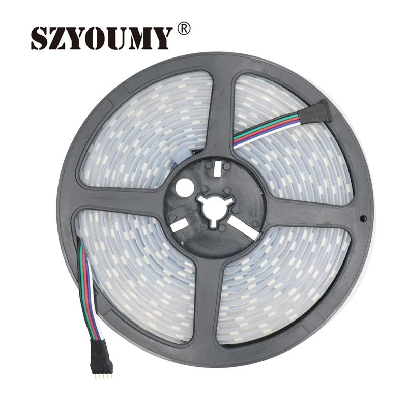 SZYOUMY Водонепроницаемая RGBW RGBWW 5 м SMD 5050 Светодиодная лента 60 светодиодный s/M 12 V RGB + белый/теплый белый 300 Светодиодная лента