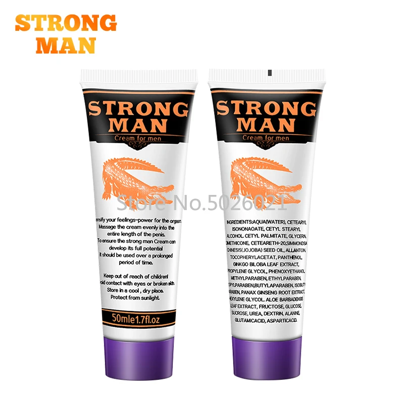 Крем для увеличения пениса Strong man XXL мужской удлинитель усилитель эрекции масло