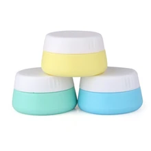 Новые 3 шт силиконовый крем банки контейнеры для путешествий с жестким закрытые крышки 20/10 мл уход за кожей лица ручной крем для тела макияж организатор