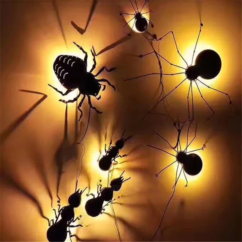 

Retro industrial creative spider LED wall lamp personality restaurant cafe bar aisle ant insect decoration lamp Free Shipping
