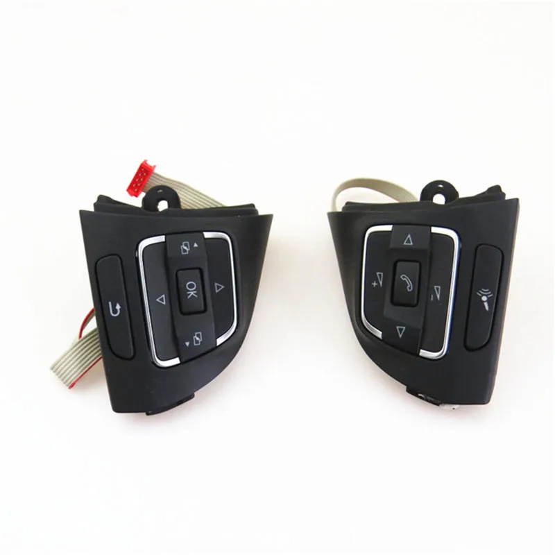 

MF Steering Wheel Buttons Switch Left Right Fit Golf 6 For Tiguan CC 5C0959537A 5C0959538B