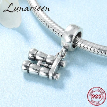 

Fashion 100% Sterling Silver 925 Looking for Love Telescope pendants Fit Pandora Original Necklace Bracelet beads Jewelry