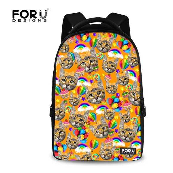Brand women 3D animal cat backpack children school backpacks 15.6 inch teenager girls bookbag laptop bagpack mochila feminina bookbags-for-girls
