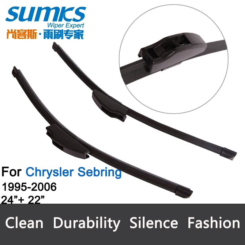 Wiper blades for Chrysler Sebring (1995 2006, convertible&coupe&saloon