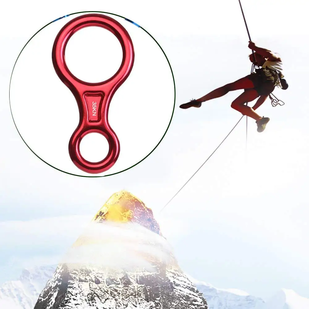 Professional 35KN Big Figure 8 Descender Aluminum Rappel Gear Downhill